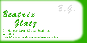 beatrix glatz business card